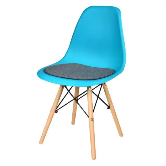 2Pcs Dining Chair Mid Century Modern DSW Chair Furniture-Blue