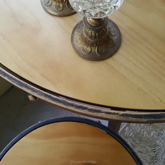 3 pcs Antique Table and Chairs Set