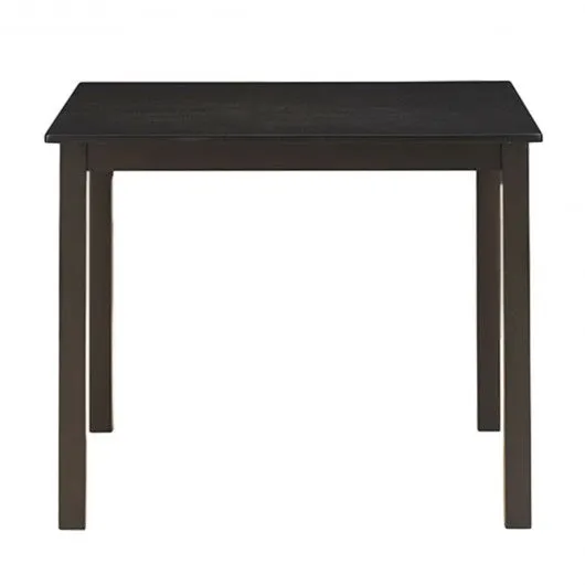 3 Pieces Dining Set Square Table with 2 Padded Wooden Chairs