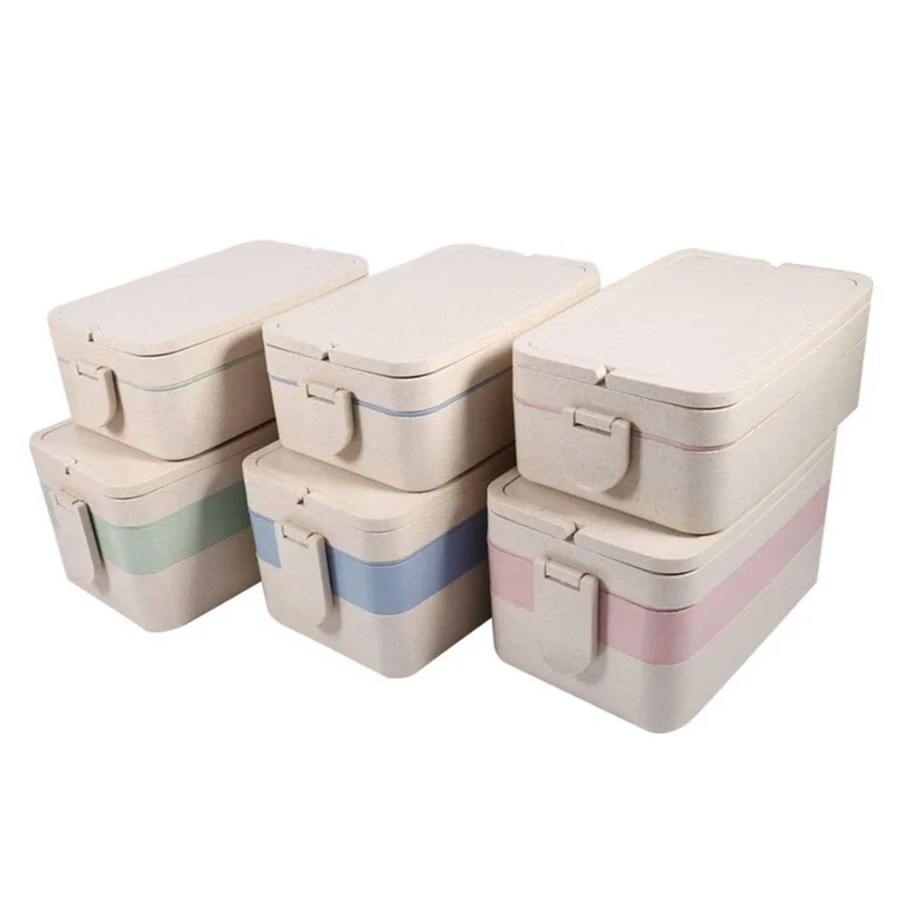 3pcs Wheat Lunch Box