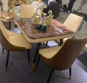 4 Seater Marble Dining Set