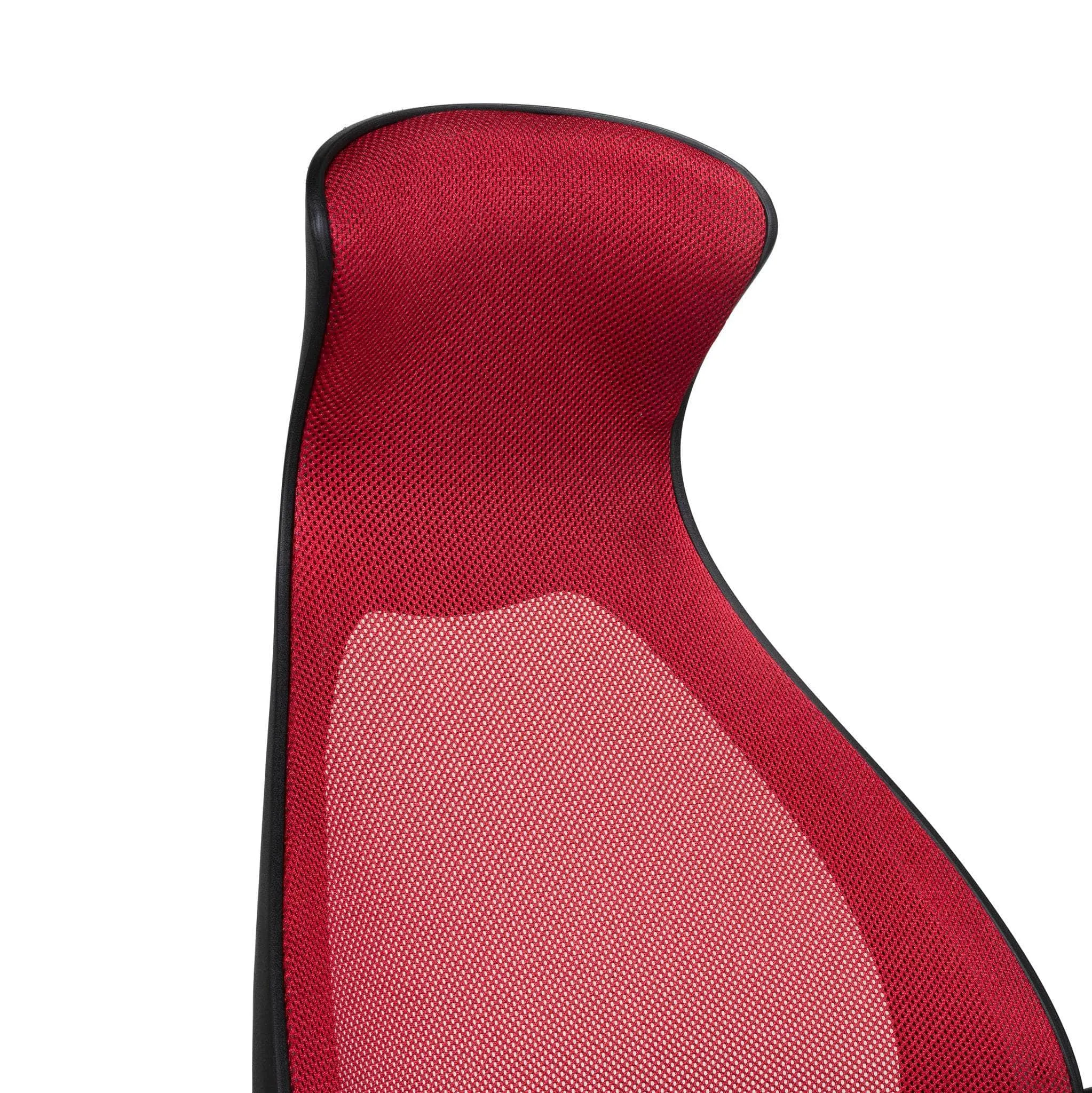 Adjustable Mesh Back Office Chair in Black and Red