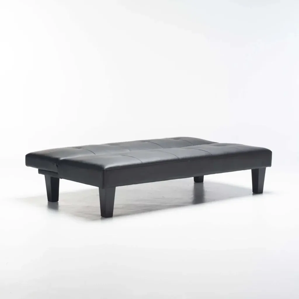 ALLAN LEATHER TOUCH SLEEPER COUCH