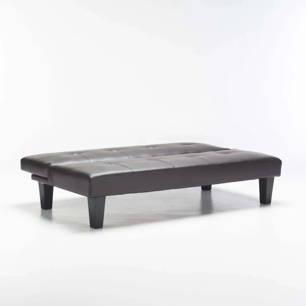ALLAN LEATHER TOUCH SLEEPER COUCH