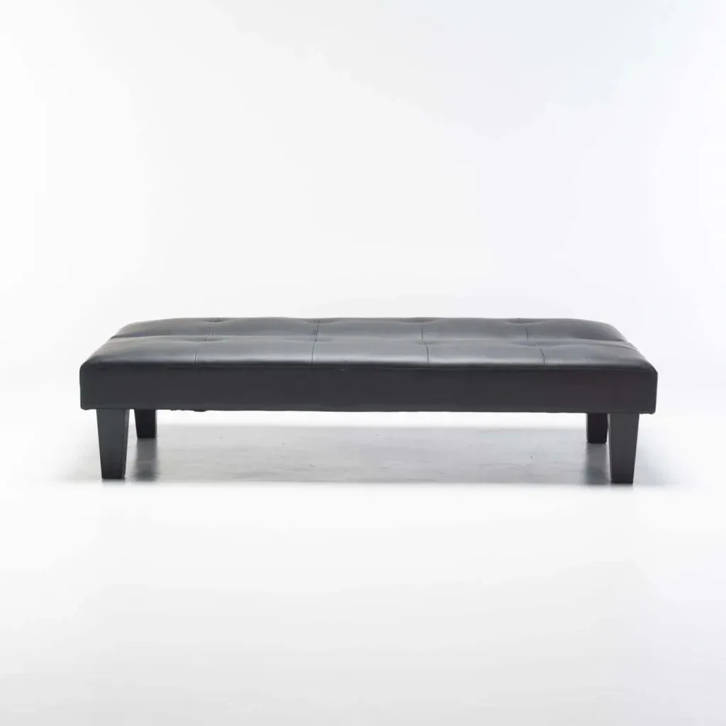ALLAN LEATHER TOUCH SLEEPER COUCH