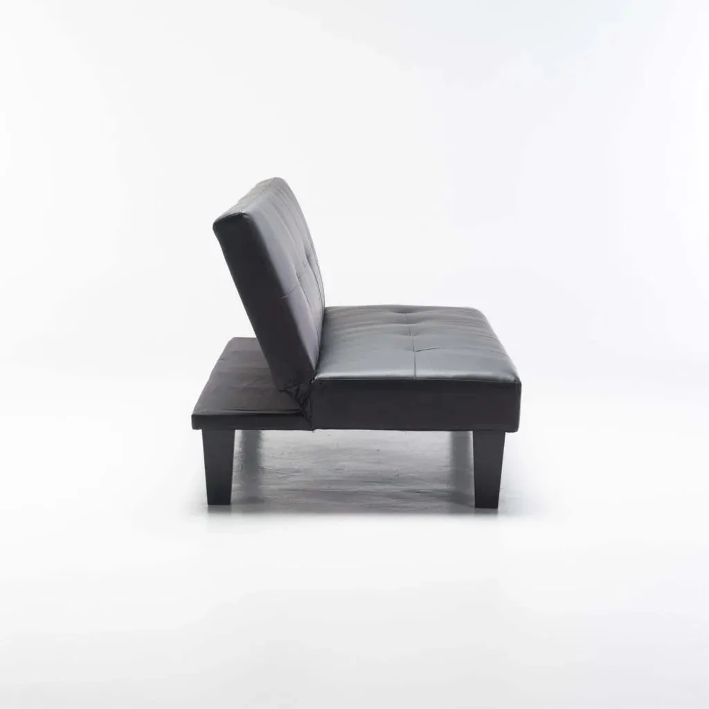ALLAN LEATHER TOUCH SLEEPER COUCH