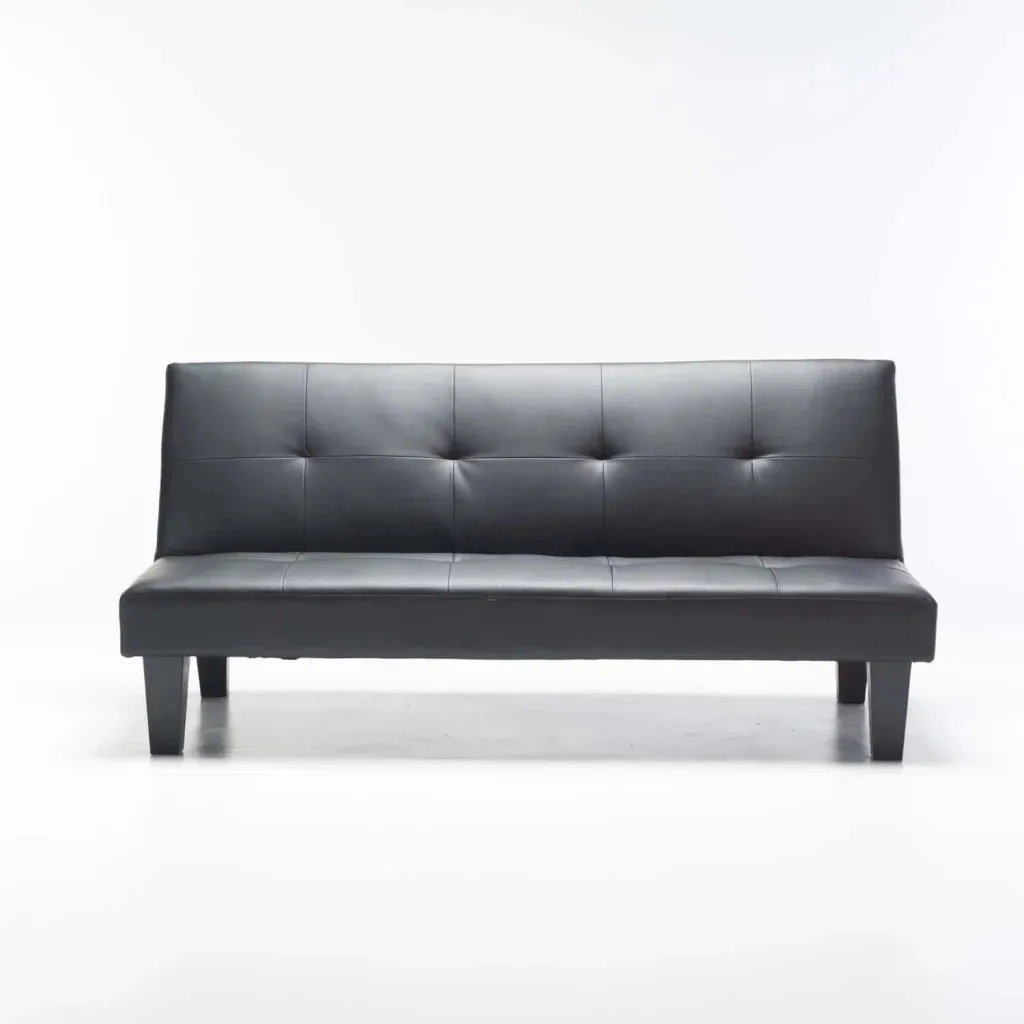 ALLAN LEATHER TOUCH SLEEPER COUCH