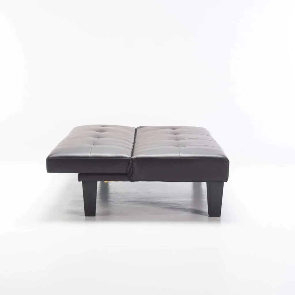 ALLAN LEATHER TOUCH SLEEPER COUCH