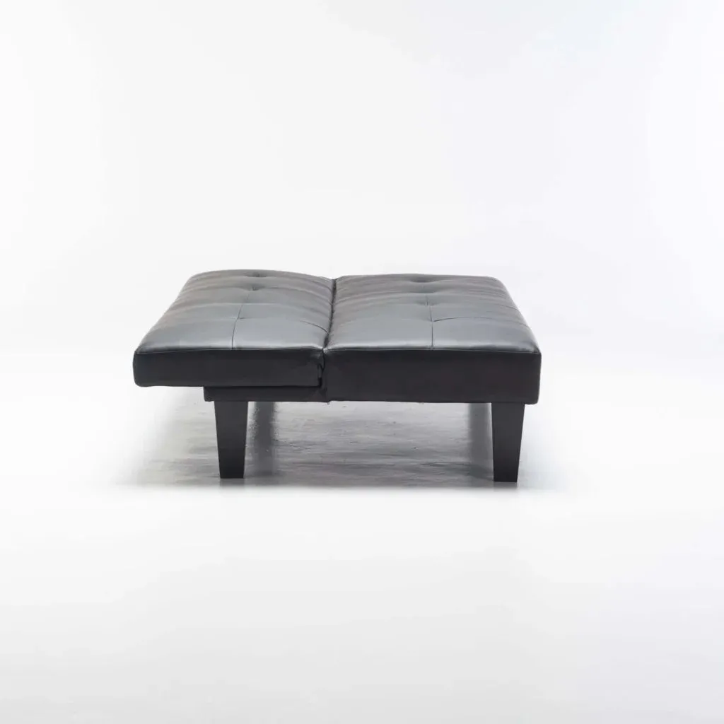 ALLAN LEATHER TOUCH SLEEPER COUCH