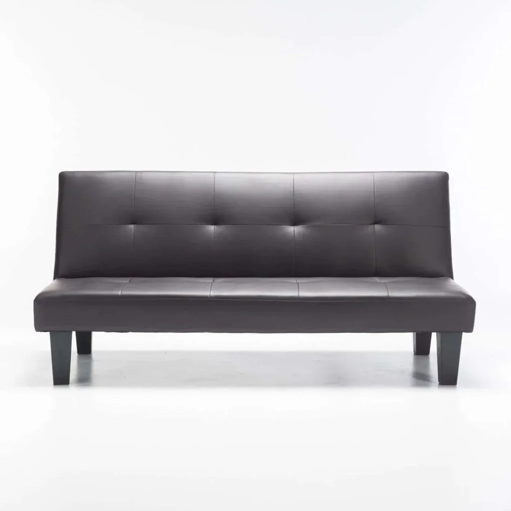 ALLAN LEATHER TOUCH SLEEPER COUCH