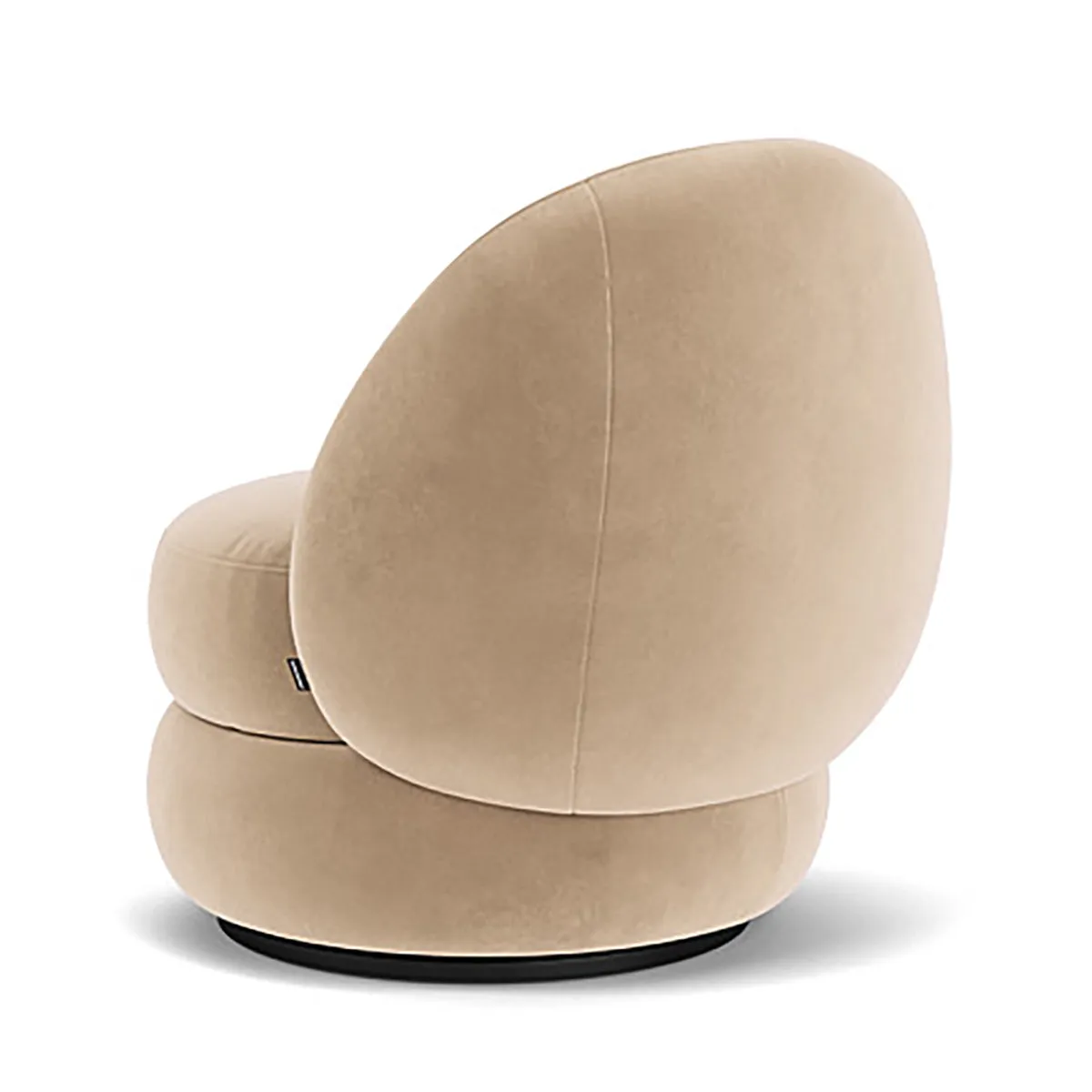 Alma Velvet Swivel Armchair
