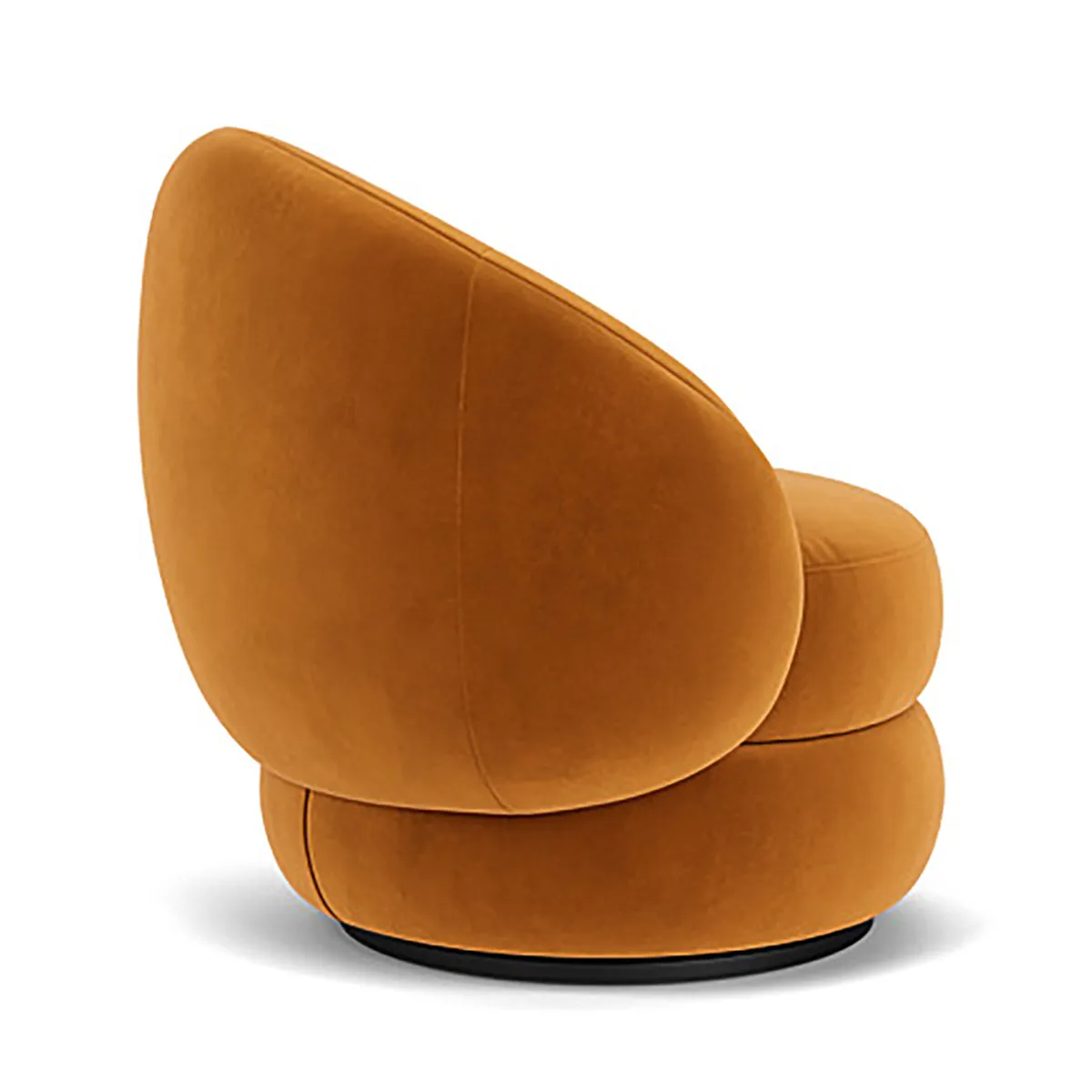 Alma Velvet Swivel Armchair