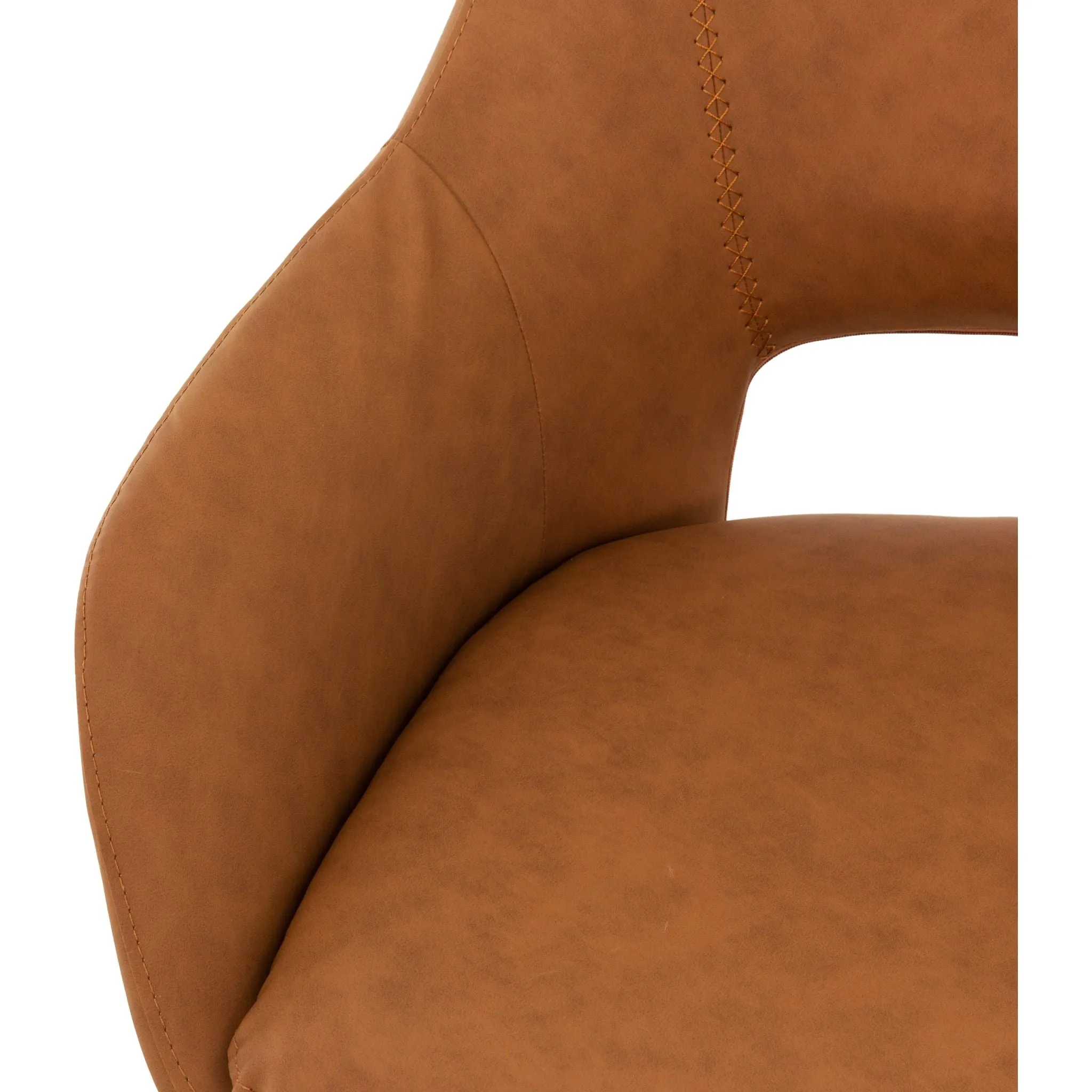 Amaze Upholstered Side Chair - Cognac - (D620118723SHCS)