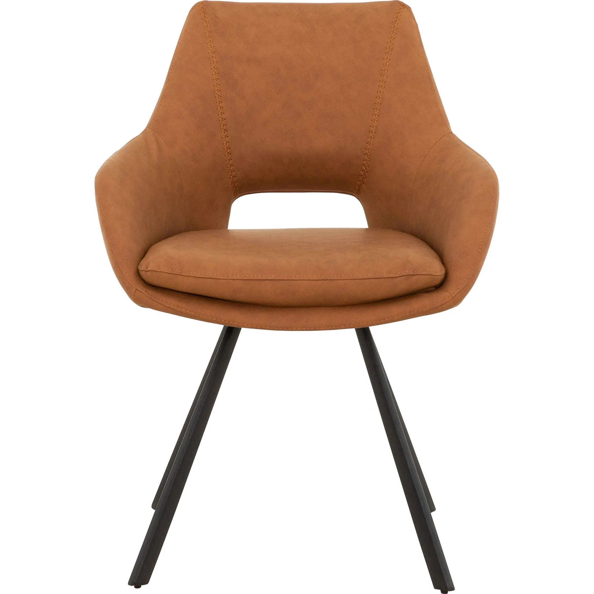 Amaze Upholstered Side Chair - Cognac - (D620118723SHCS)