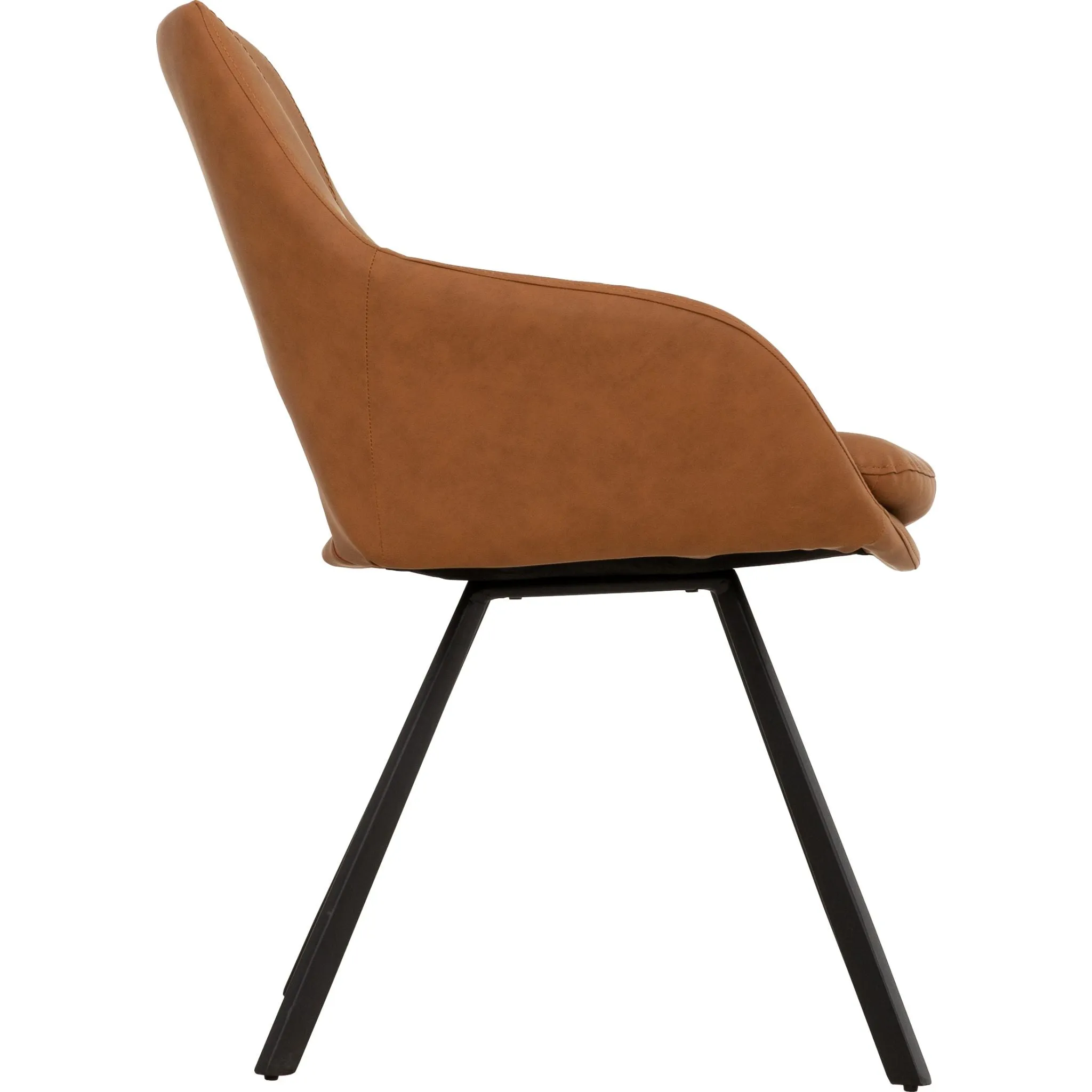 Amaze Upholstered Side Chair - Cognac - (D620118723SHCS)