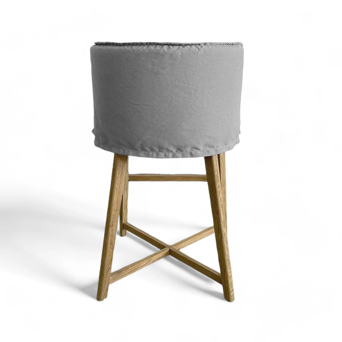 Americana Bar Stool - Light Grey Canvas