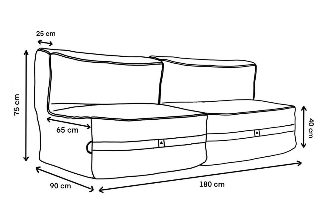 Bean Bag Garden Sofa - Dining Set
