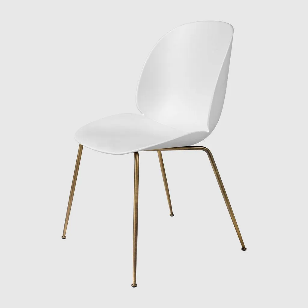 BEETLE DINING CHAIR - UN-UPHOLSTERED, CONIC BASE