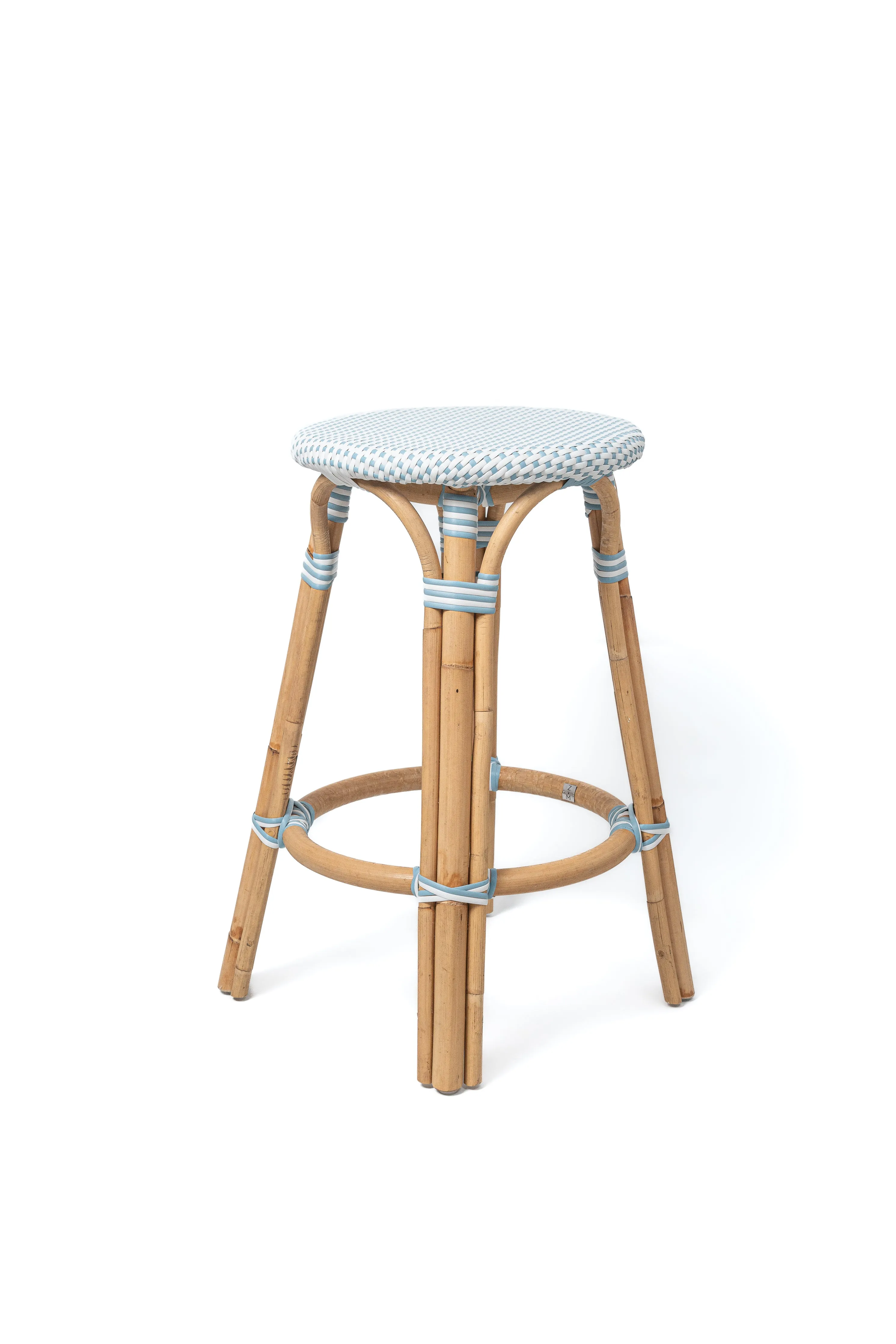 Bistro Backless Rattan Counter Stool