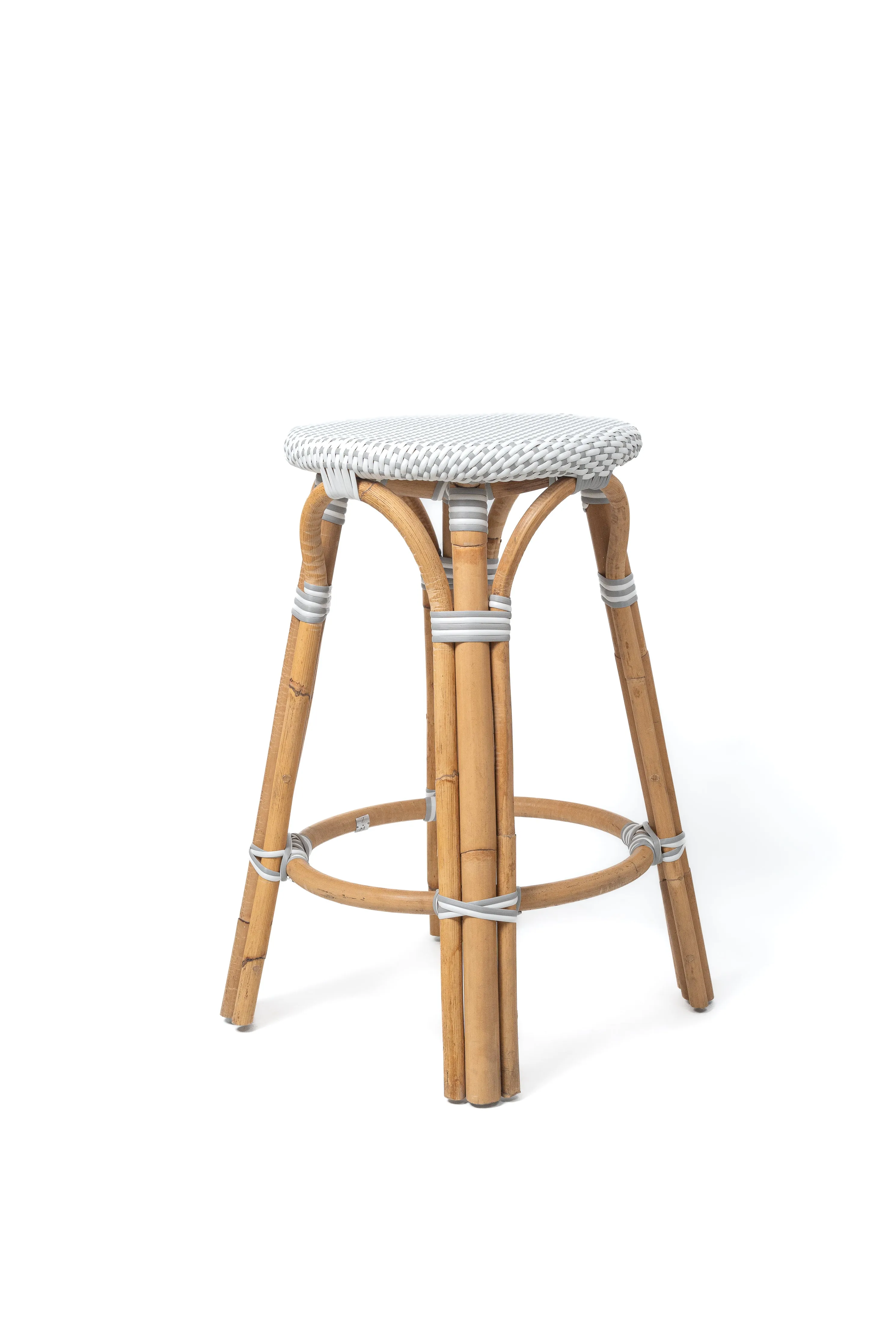 Bistro Backless Rattan Counter Stool