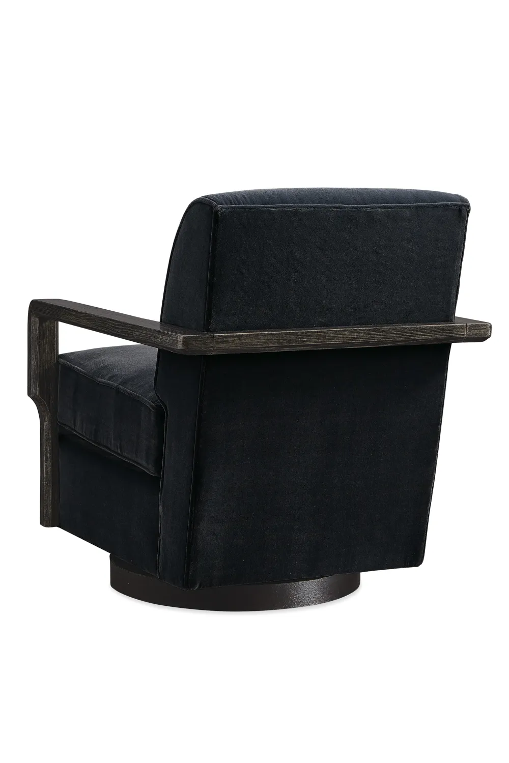 Black Art Deco Swivel Chair | Caracole Rewind