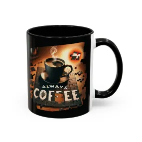 Black Ceramic Mug for Coffee & Puzzle Lovers - 11oz Ceramic Cup, Funny Gift for Office, Home, or Nerdy Coffee Enthusiasts, Perfect for Daily Use