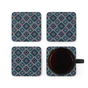 Blue Tatreez Coaster Set