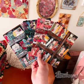 Bookshelf Collection Card Set of 4