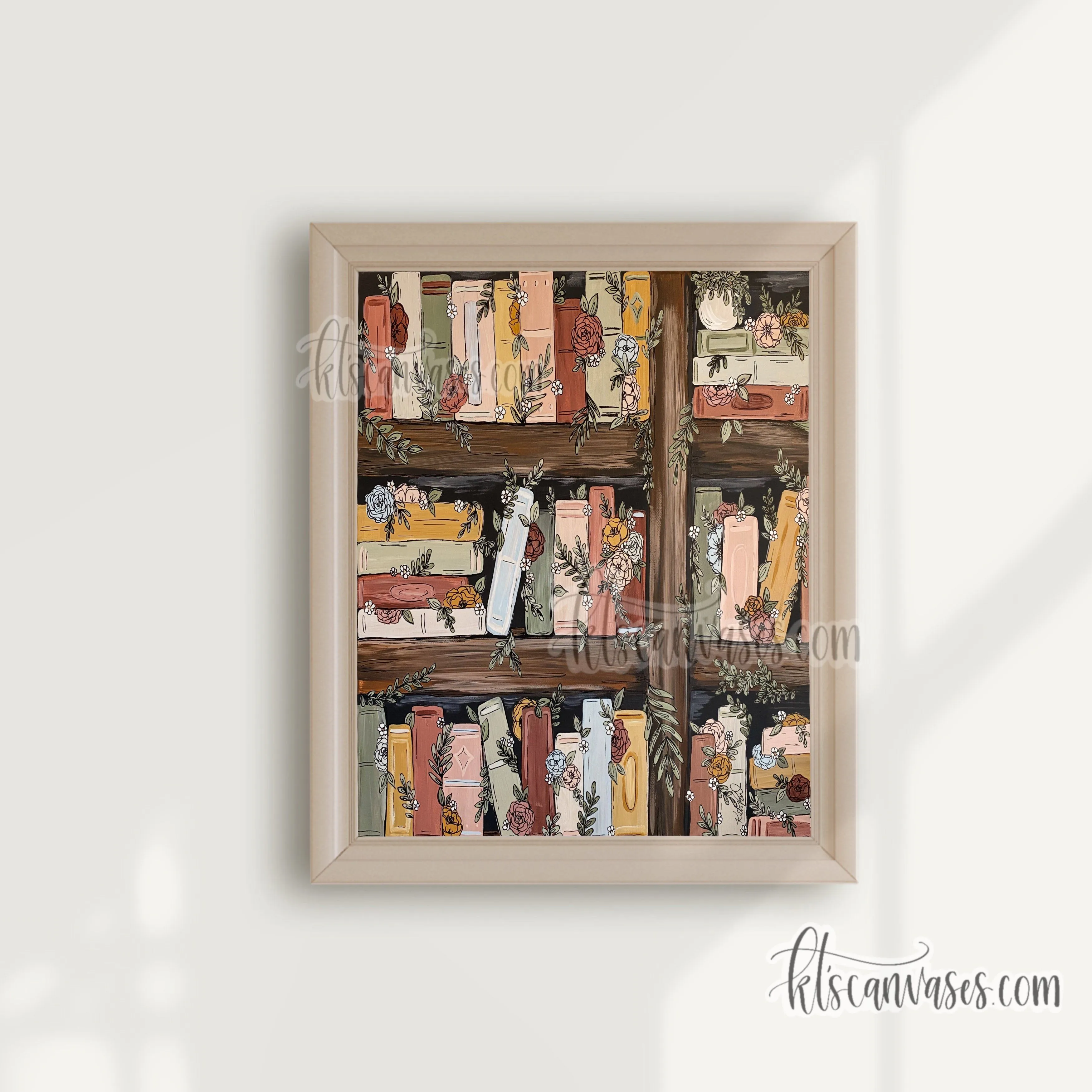 Bookshelf Garden Art Print
