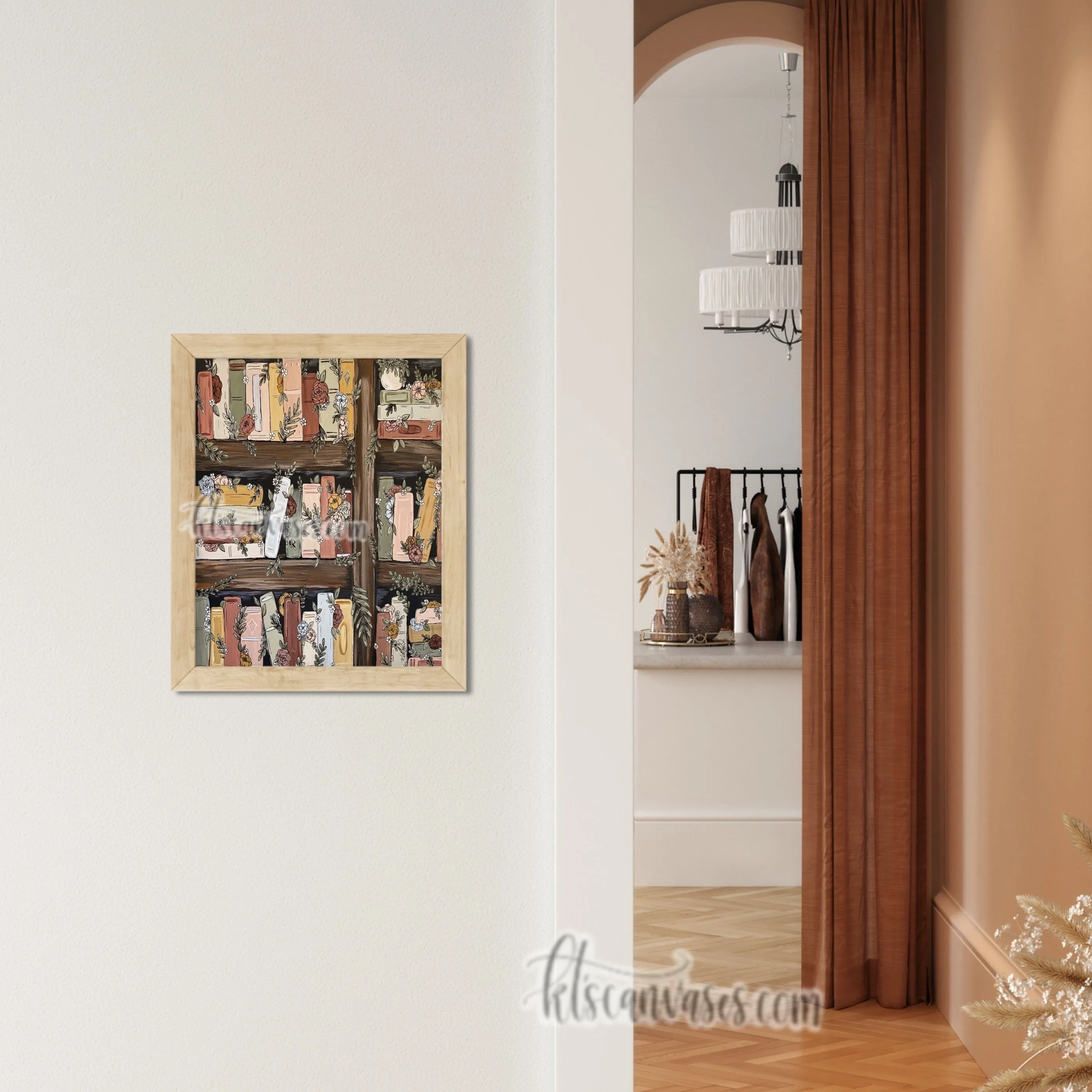 Bookshelf Garden Art Print