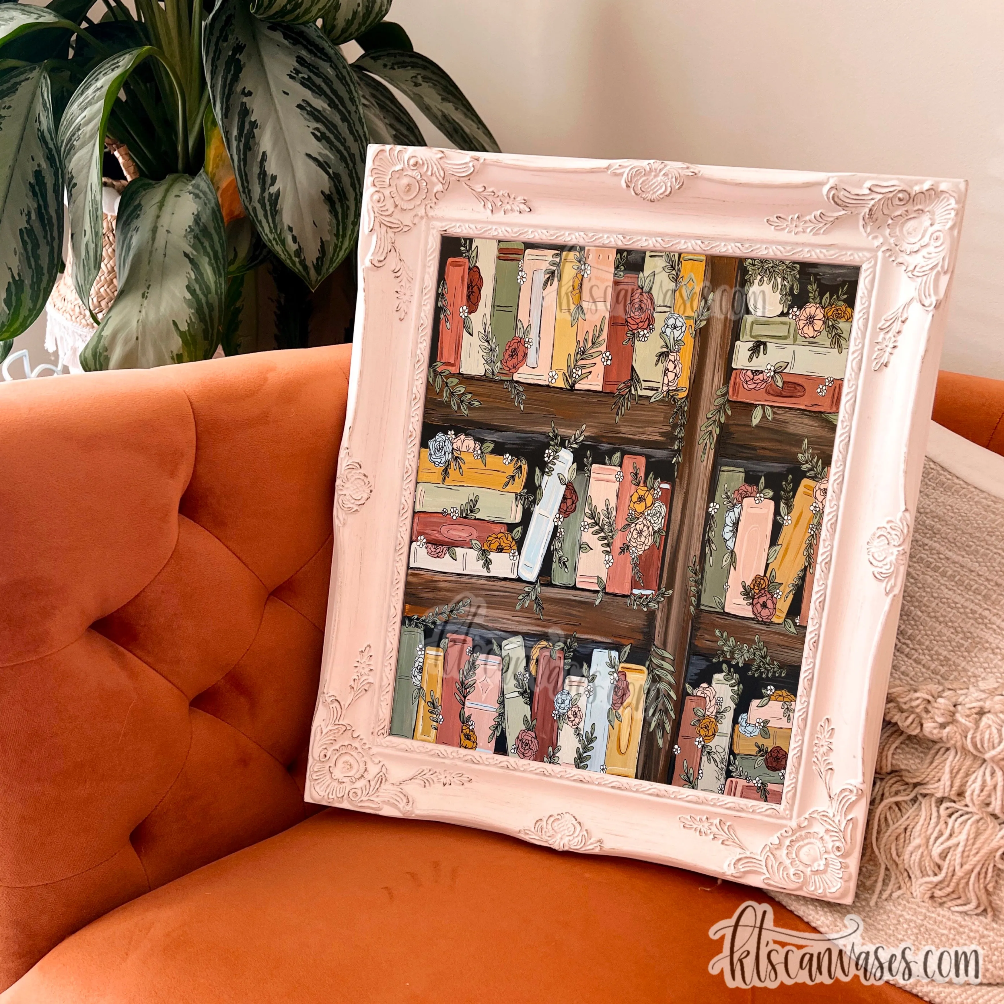 Bookshelf Garden Art Print