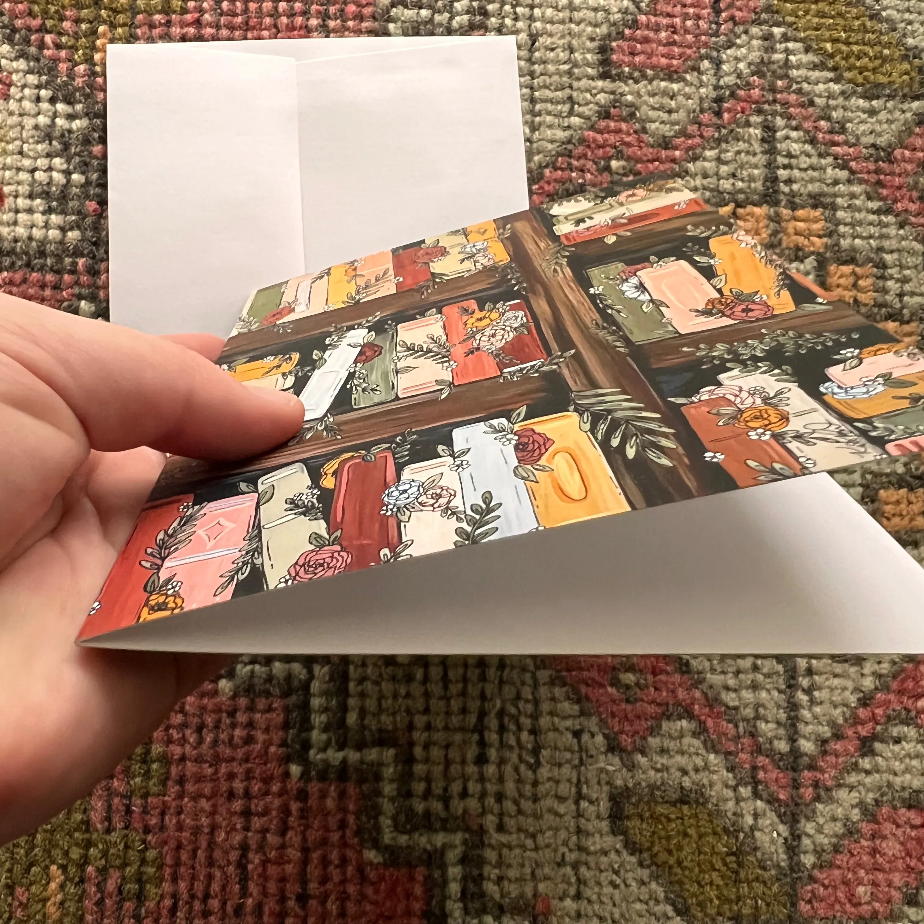 Bookshelf Garden Card