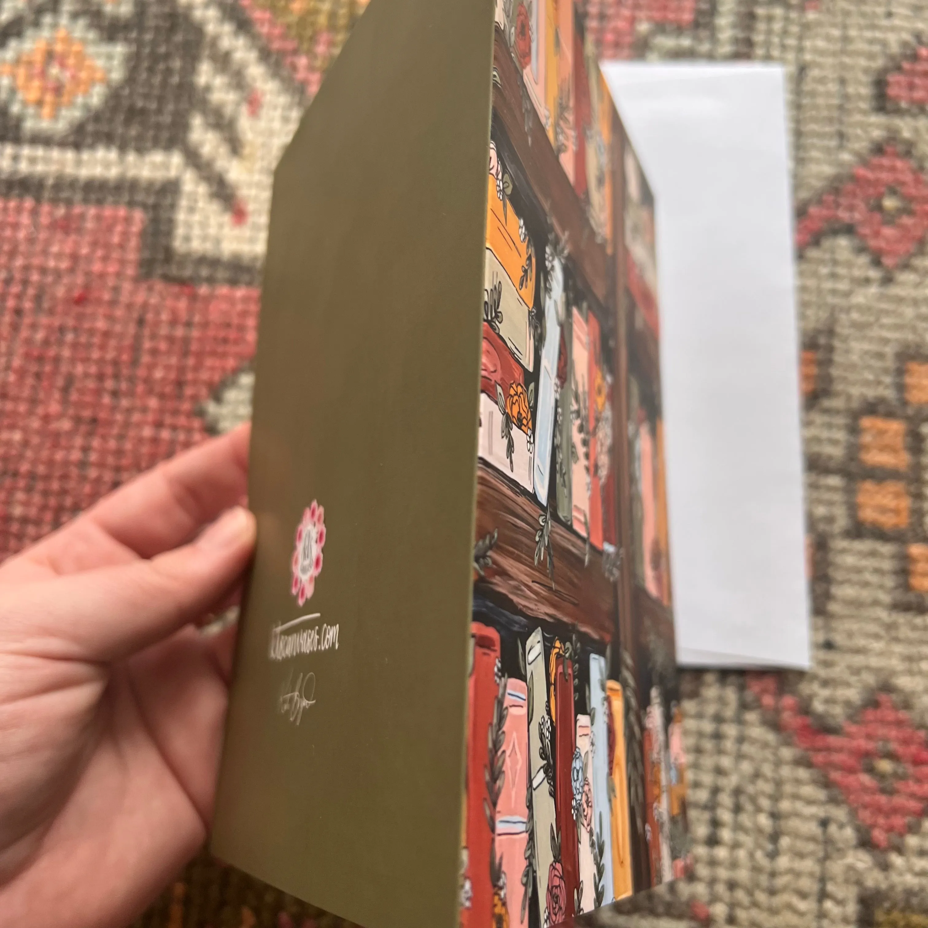 Bookshelf Garden Card