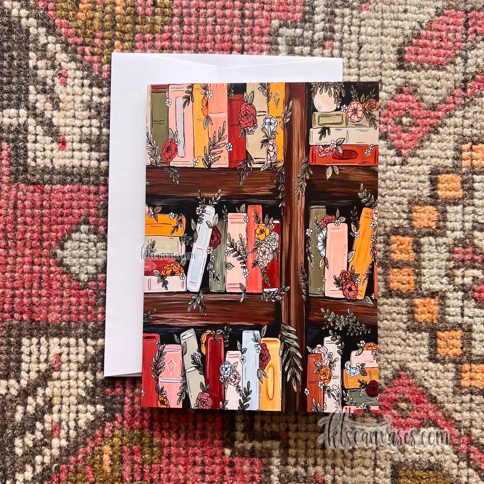 Bookshelf Garden Card