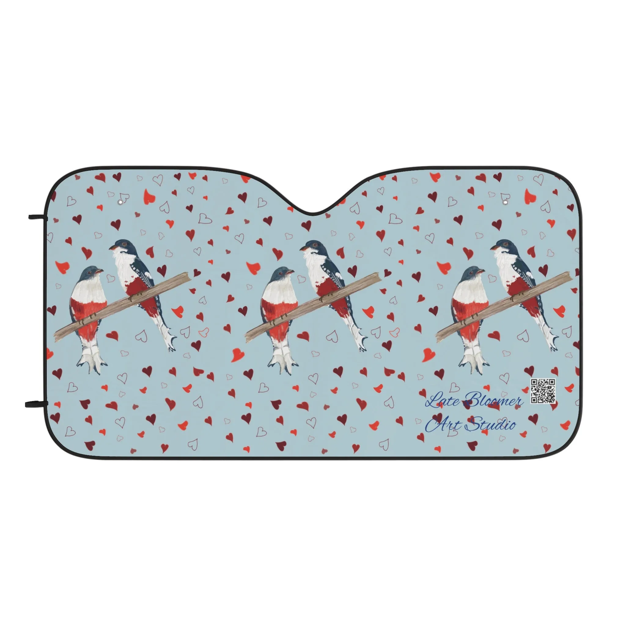 Car Windshield Sunshade - Cuban Trogon/Tocororo