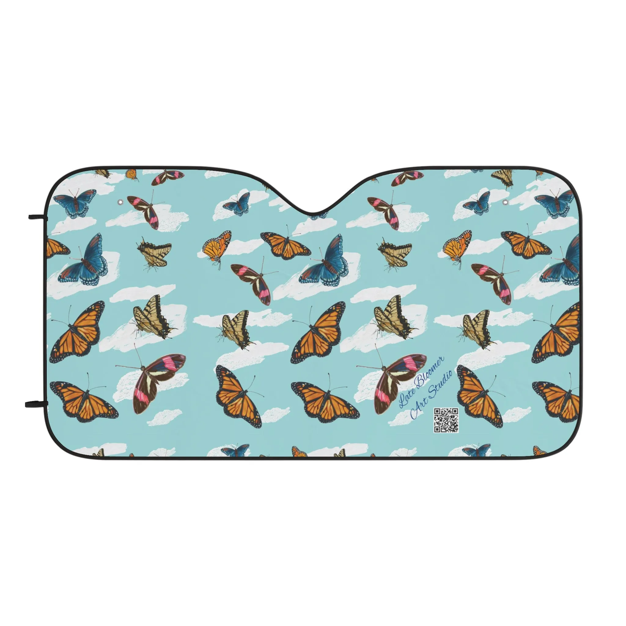 Car Windshield Sunshade Foldable -Butterflies