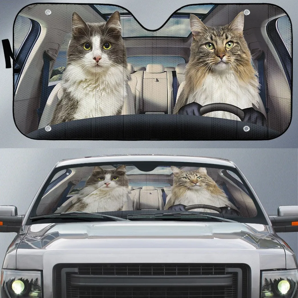 Cats Car Auto Sunshade