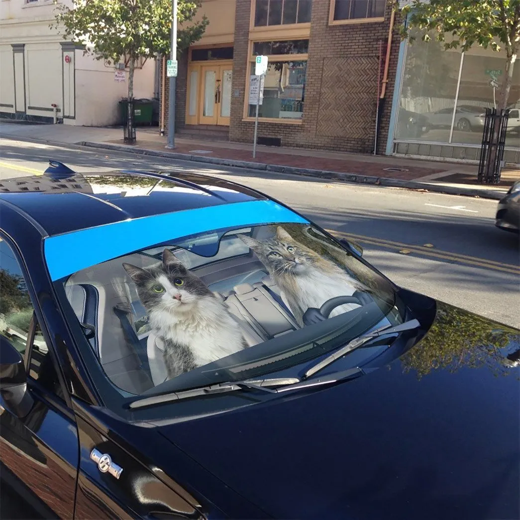 Cats Car Auto Sunshade