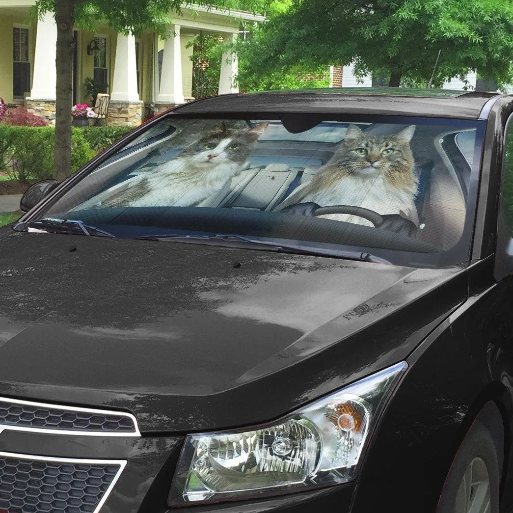 Cats Car Auto Sunshade