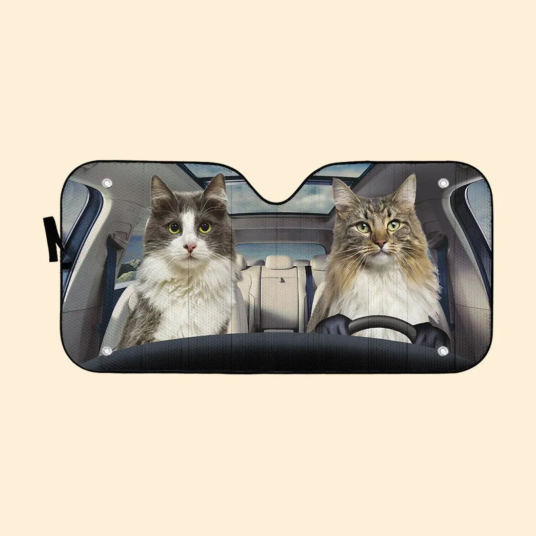 Cats Car Auto Sunshade