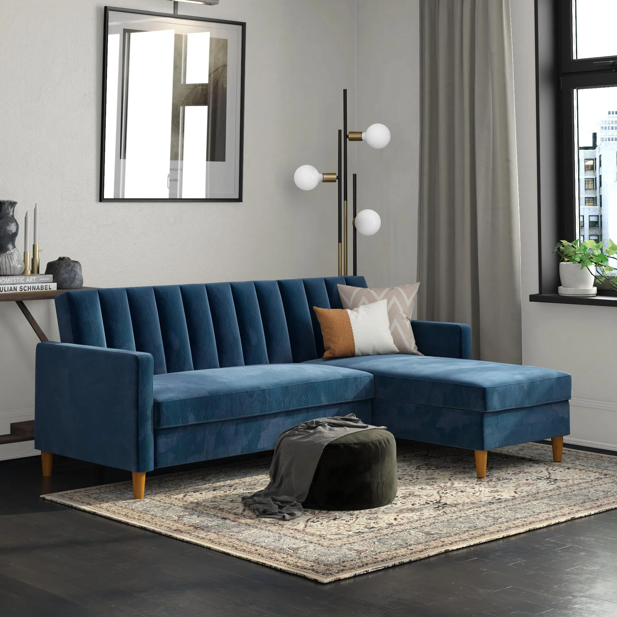 Celine Reversible Sectional Futon with Storage