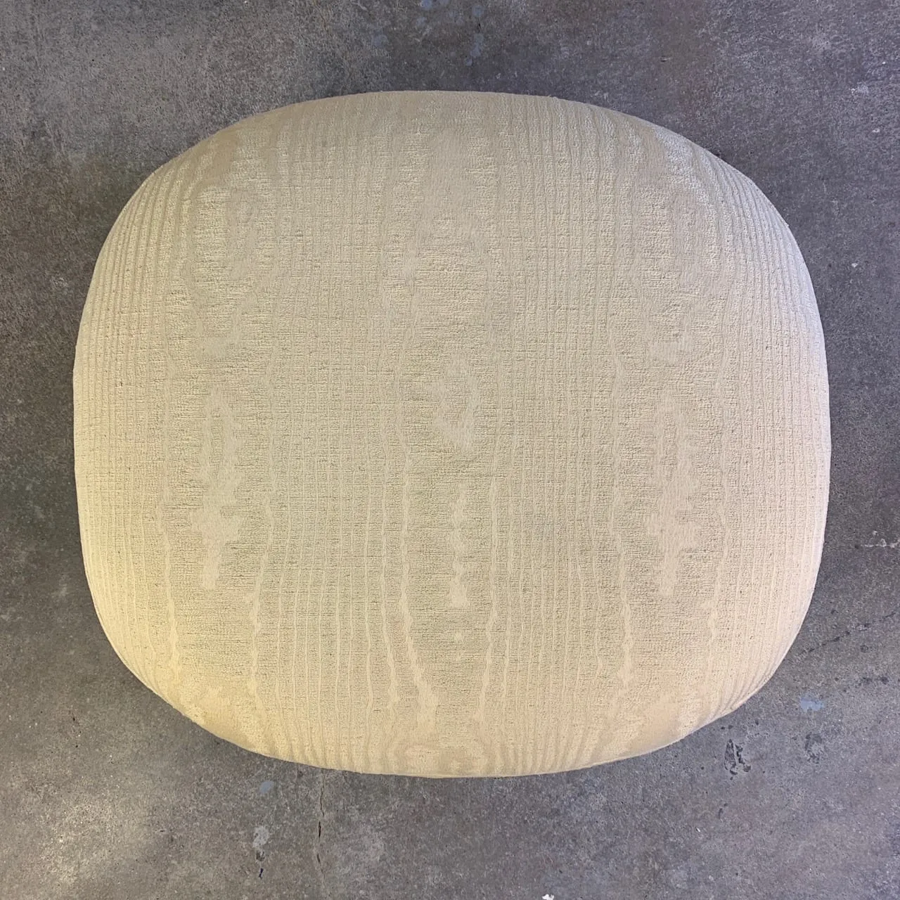 Century Furniture Custom Cream Chair Ottoman Set