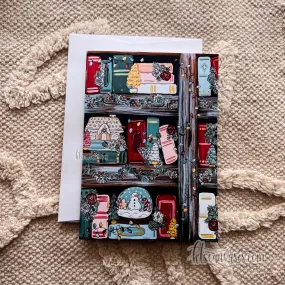 Christmas Bookshelf Card