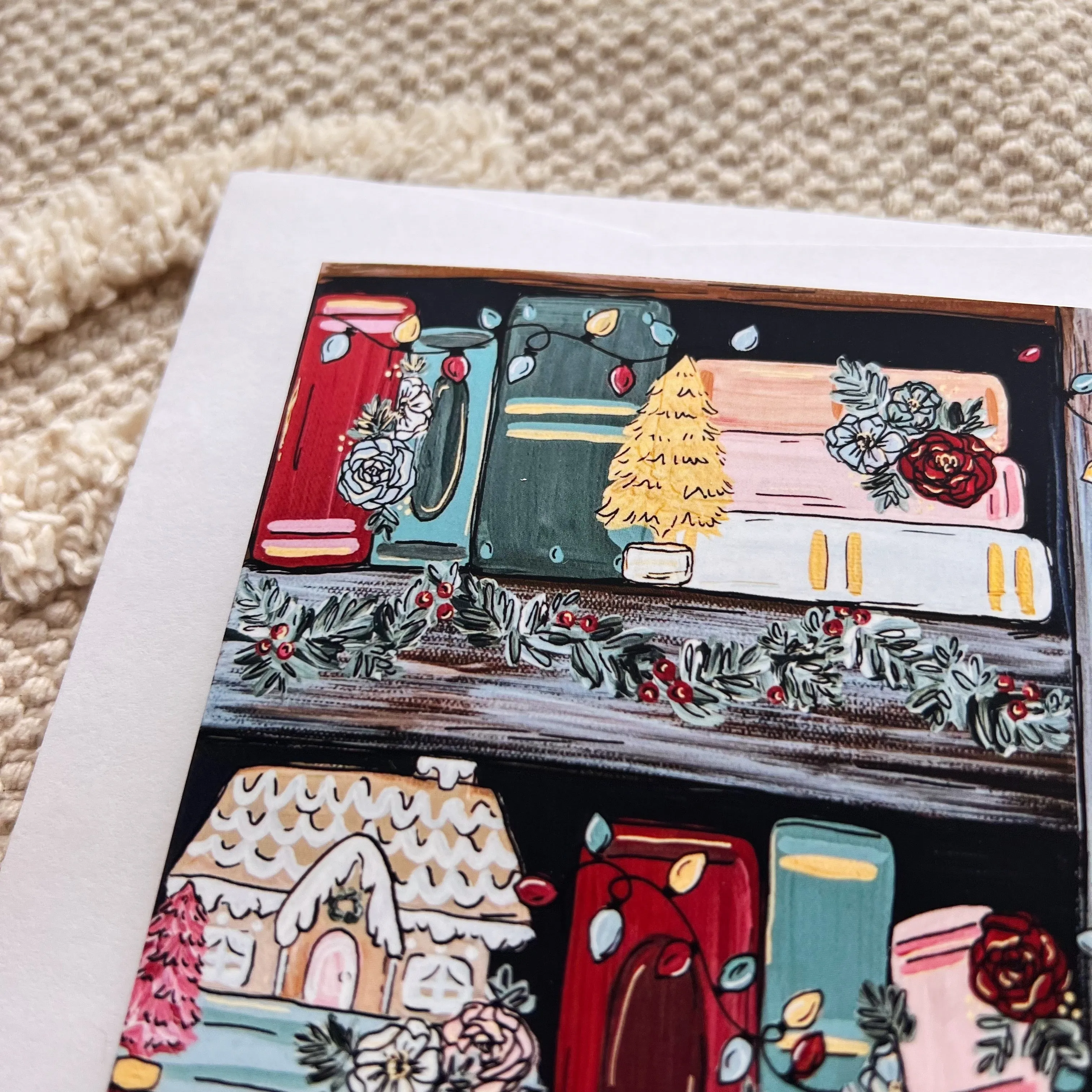 Christmas Bookshelf Card