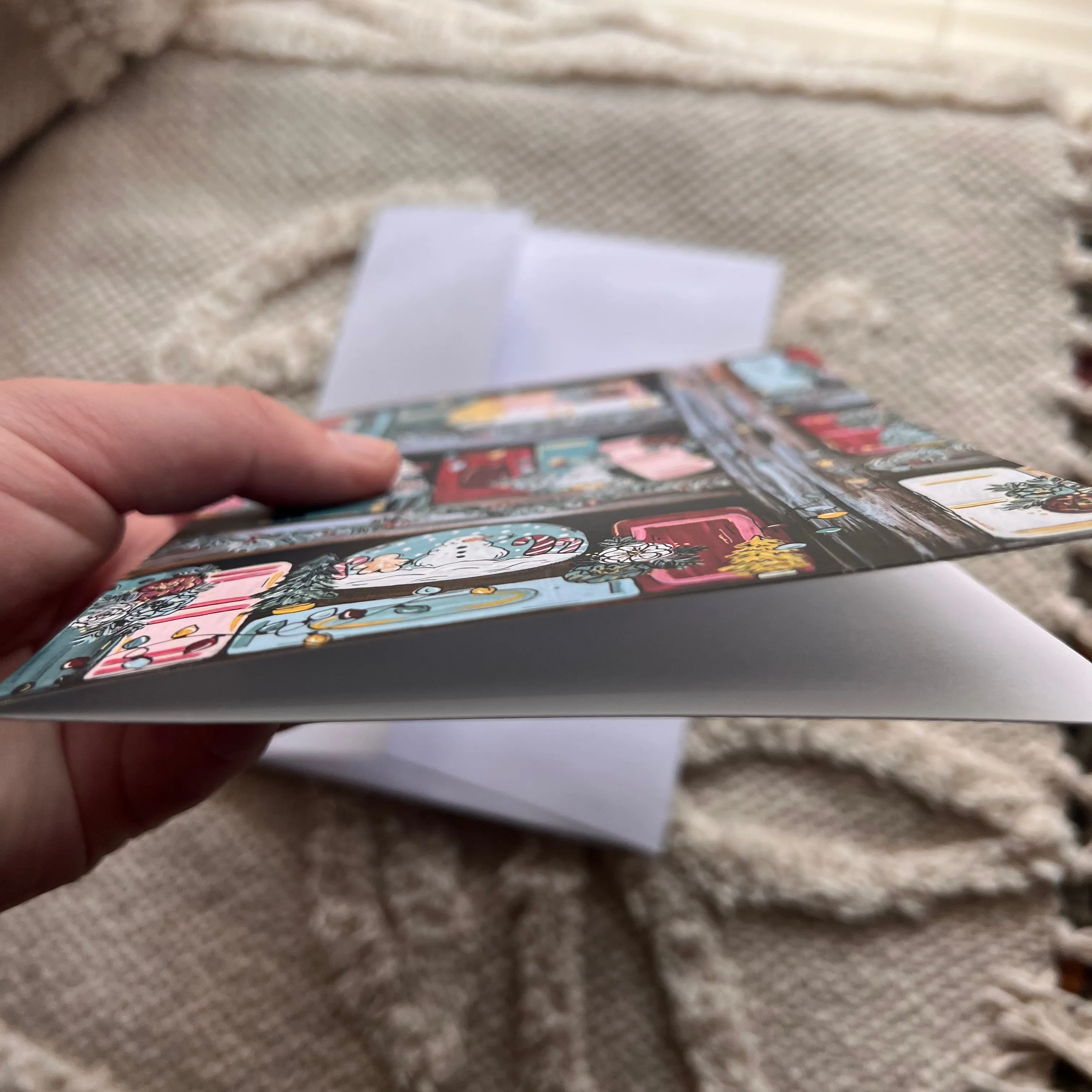 Christmas Bookshelf Card