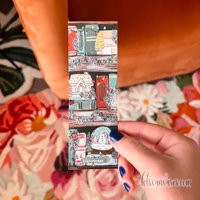 Christmas Bookshelf Double Sided Bookmark