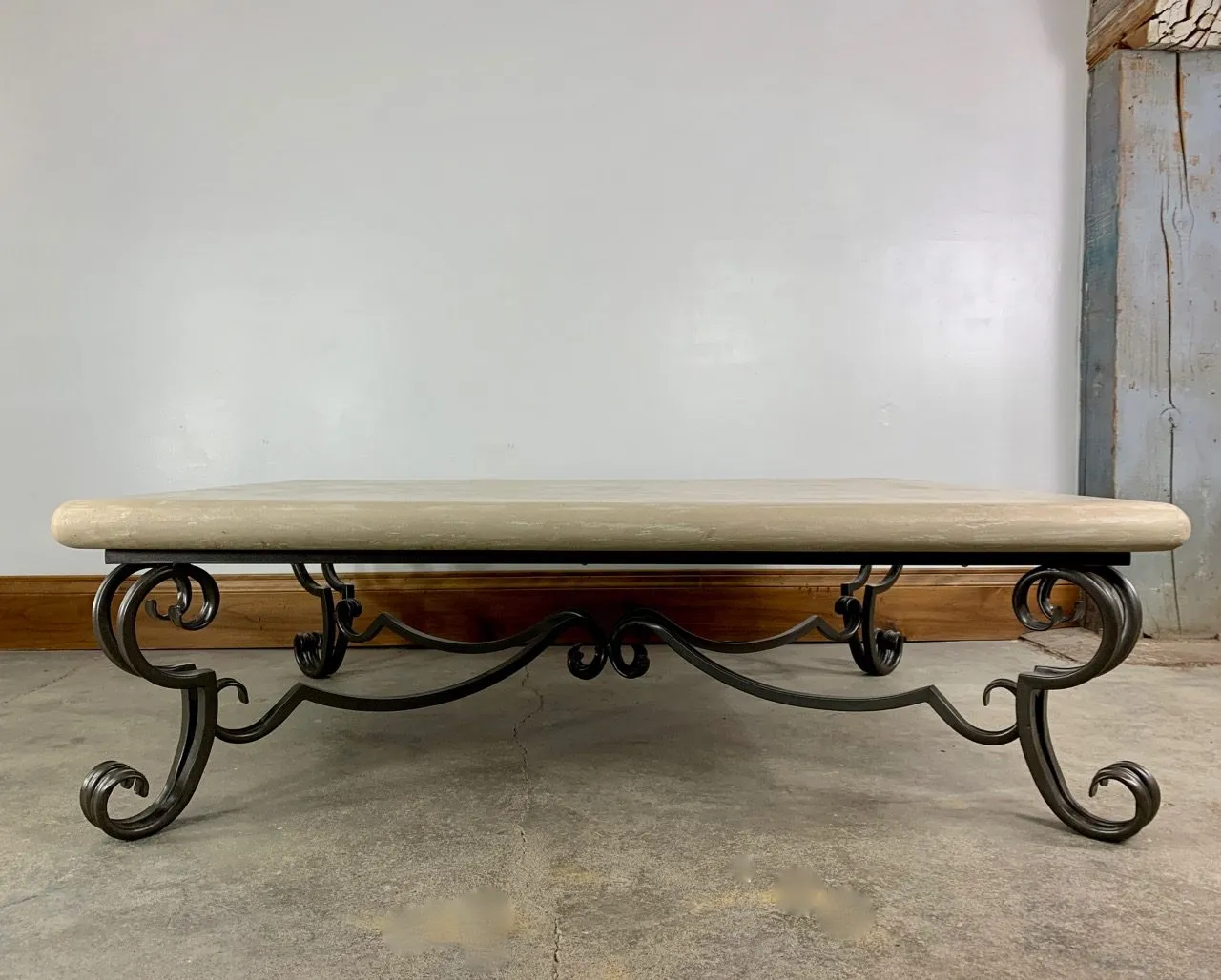 Coffee Table, Cement Composite Top, Steel Base
