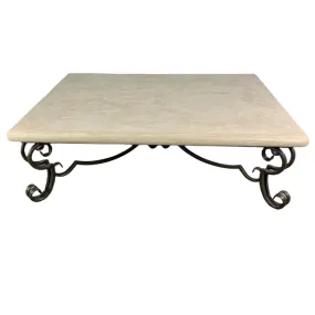 Coffee Table, Cement Composite Top, Steel Base