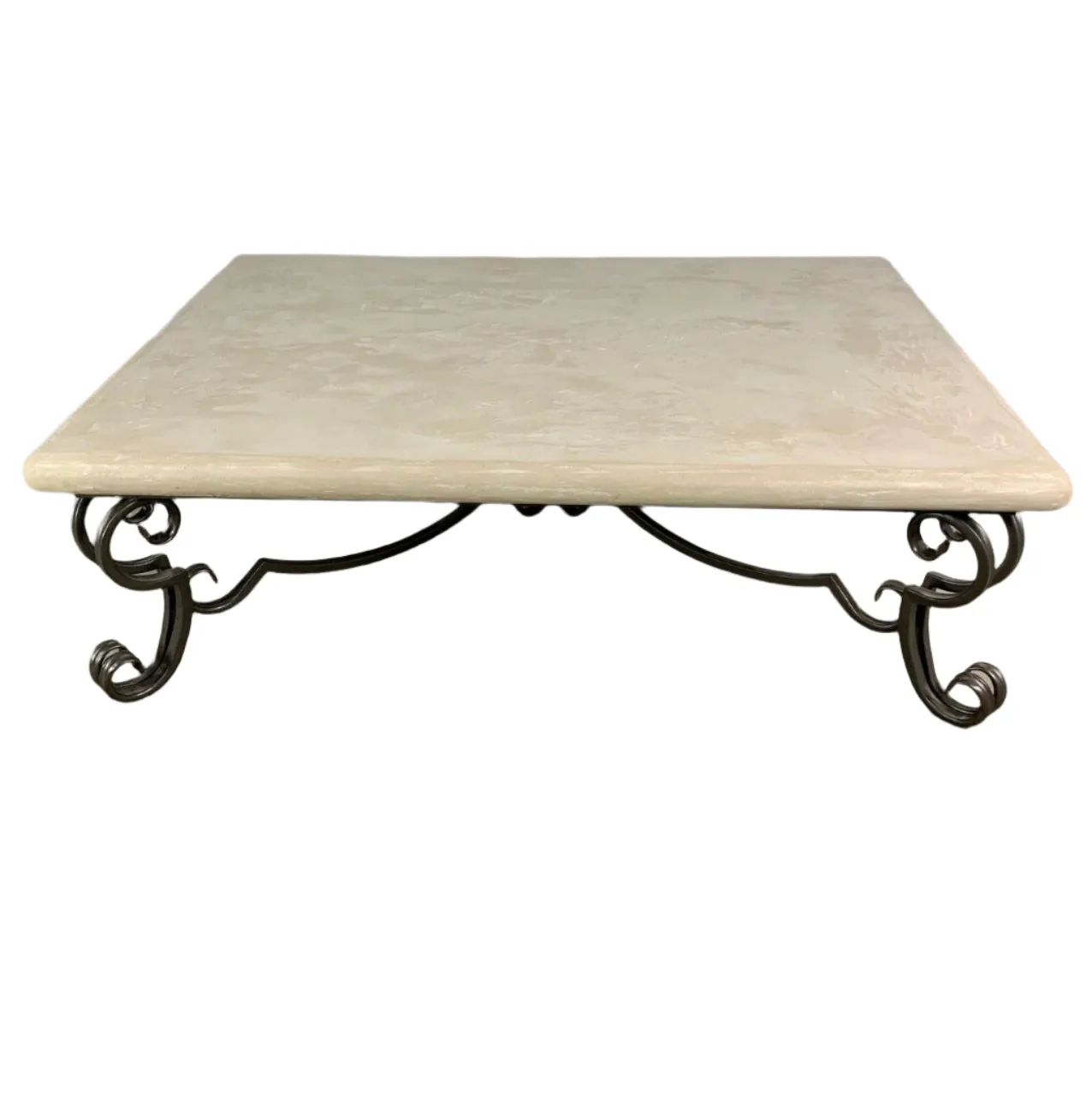 Coffee Table, Cement Composite Top, Steel Base