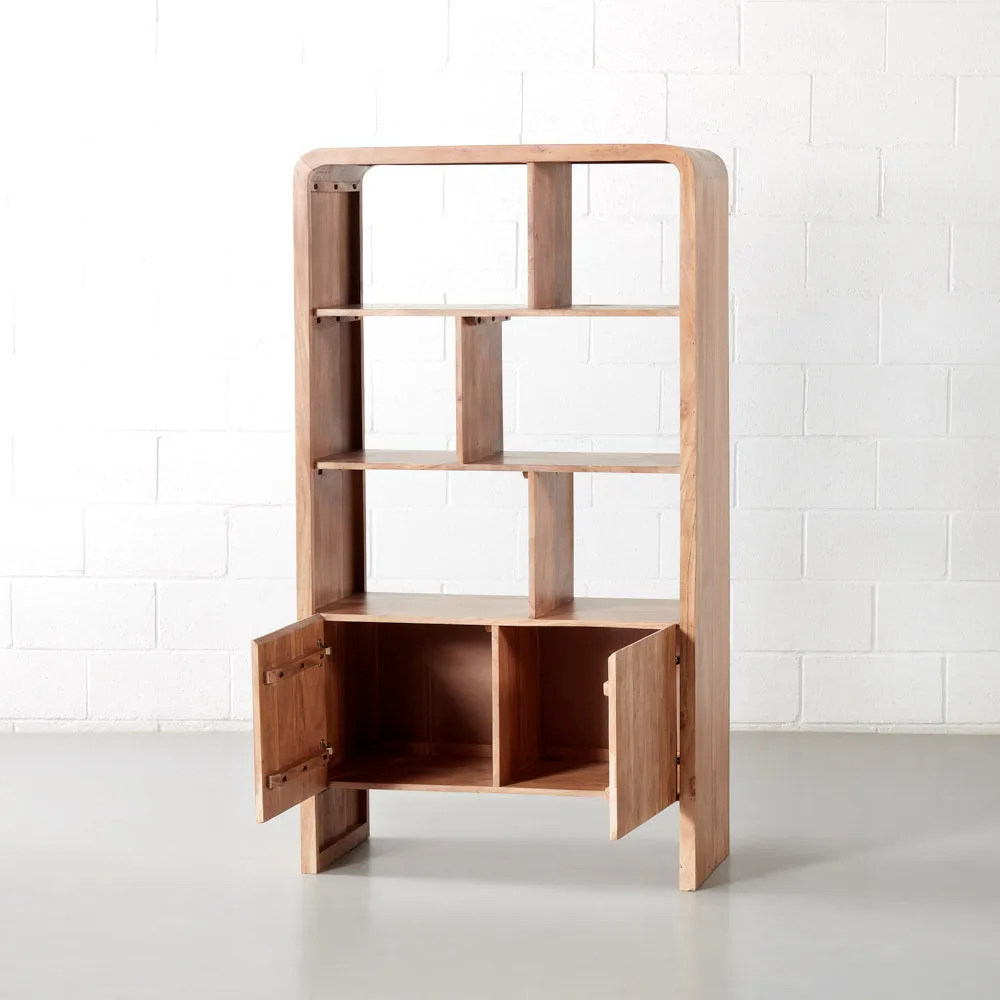 CURVE Acacia Bookshelf